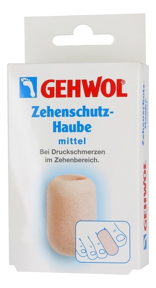 

Колпачок для пальцев Zehenschutz-Haube 2шт (большой размер): Средний размер, Колпачок для пальцев Zehenschutz-Haube 2шт
