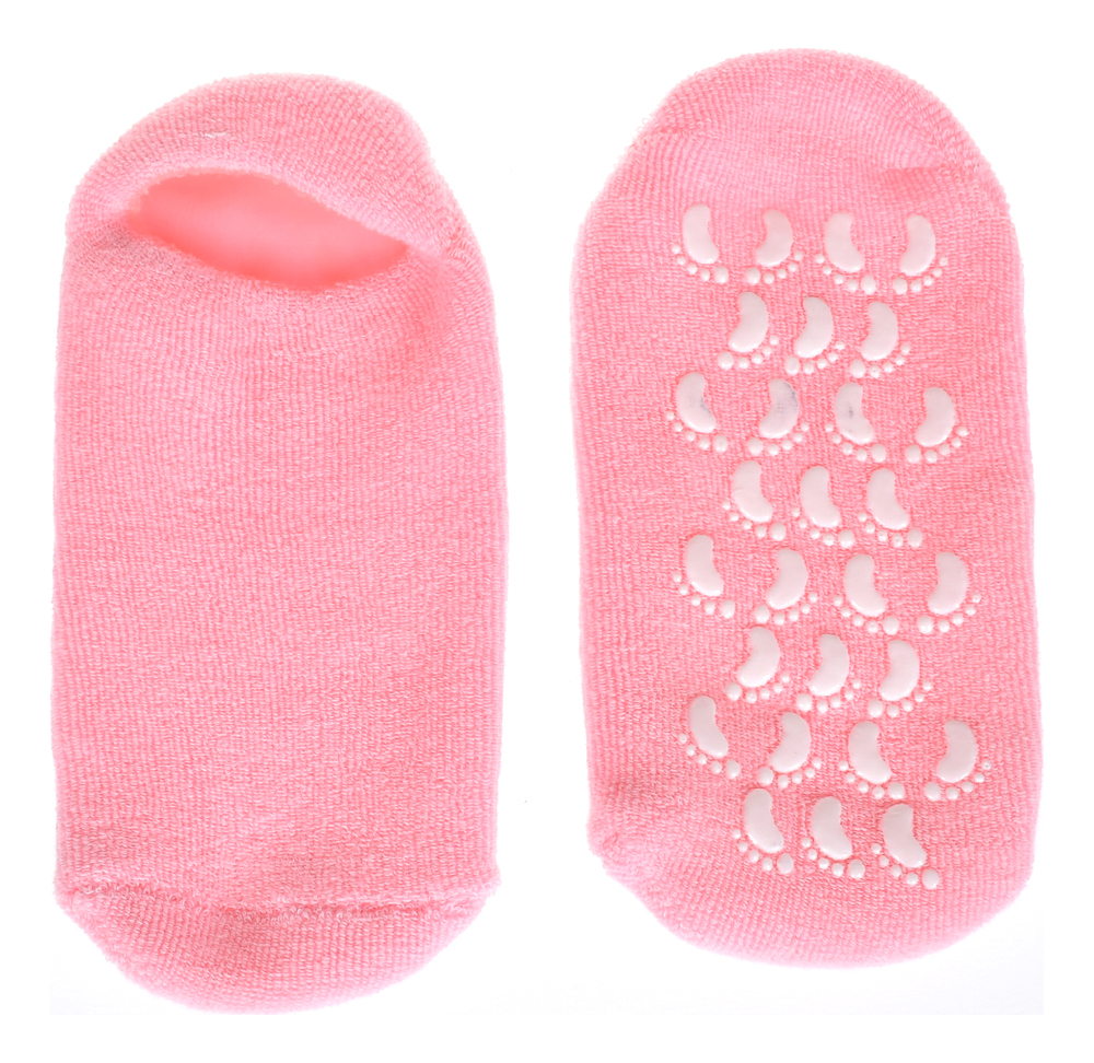 Маска-носки увлажняющие гелевые многоразового использования (розовые)