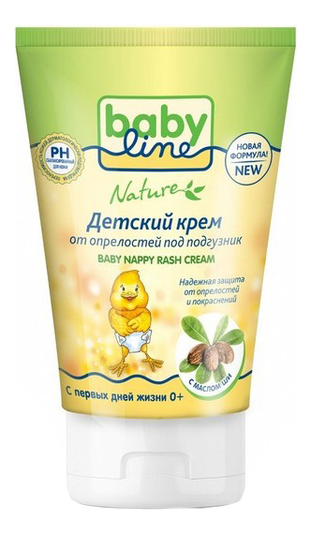 

Детский крем от опрелостей под подгузники Nature Baby Nappy Rash Cream 125мл