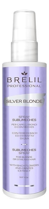 Спрей для волос silver blonde sublimeches 150мл от Brelil Professional