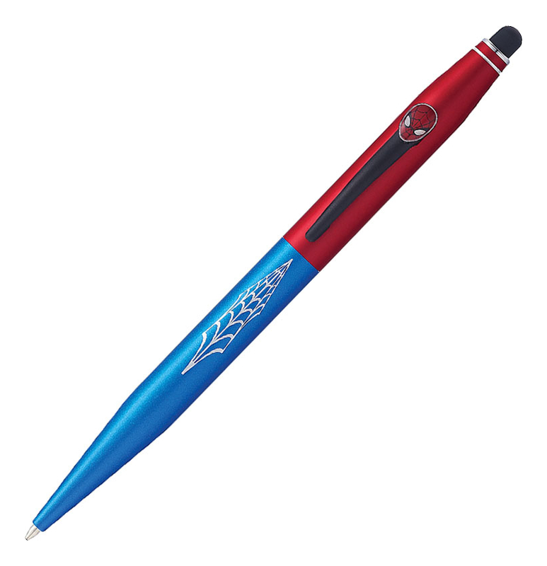 Шариковая ручка со стилусом Marvel "Человек Паук" (красная,синяя)