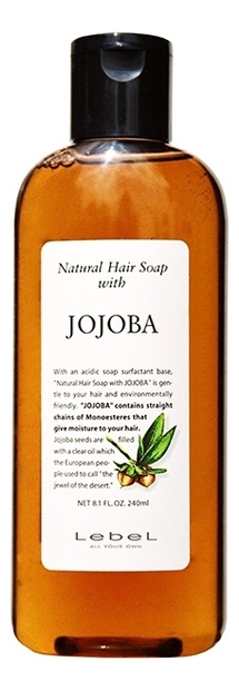

Шампунь для волос с маслом жожоба Natural Hair Soap With Jojoba: Шампунь 240мл, Шампунь для волос с маслом жожоба Natural Hair Soap With Jojoba