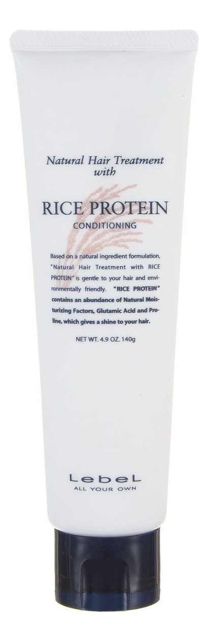 Восстанавливающая маска для волос Natural Hair Treatment With Rice Protein Conditioning 140г: Маска 140г