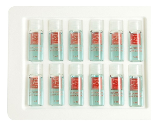 

Комплекс для кожи вокруг глаз с экстрактом икры Serum Eye Complex With Caviar 12*5мл