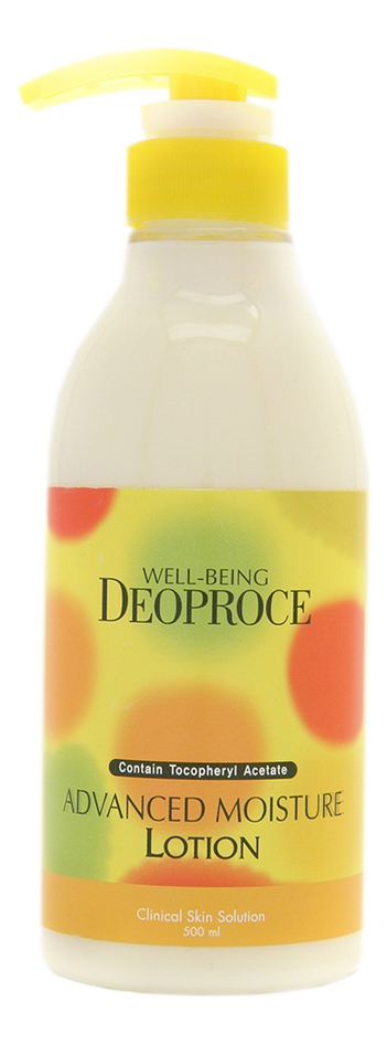 Лосьон для тела увлажняющий Well-Being Advanced Moisture Lotion 500мл уход за телом deoproce увлажняющий лосьон для тела well being body face advanced moisture lotion