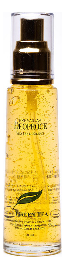 Эссенция для лица с экстрактом зеленого чая Premium Vita Gold Essence 50мл эссенция для лица с экстрактом зеленого чая premium vita gold essence 50мл
