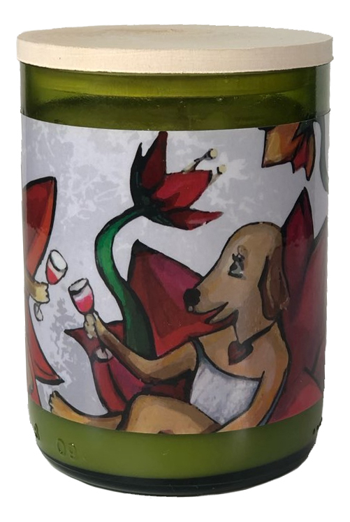 

Ароматическая свеча Wine Candles 250г (цветущий сад)