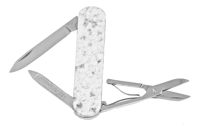 

Нож-брелок Bethel White 74мм 4 функции