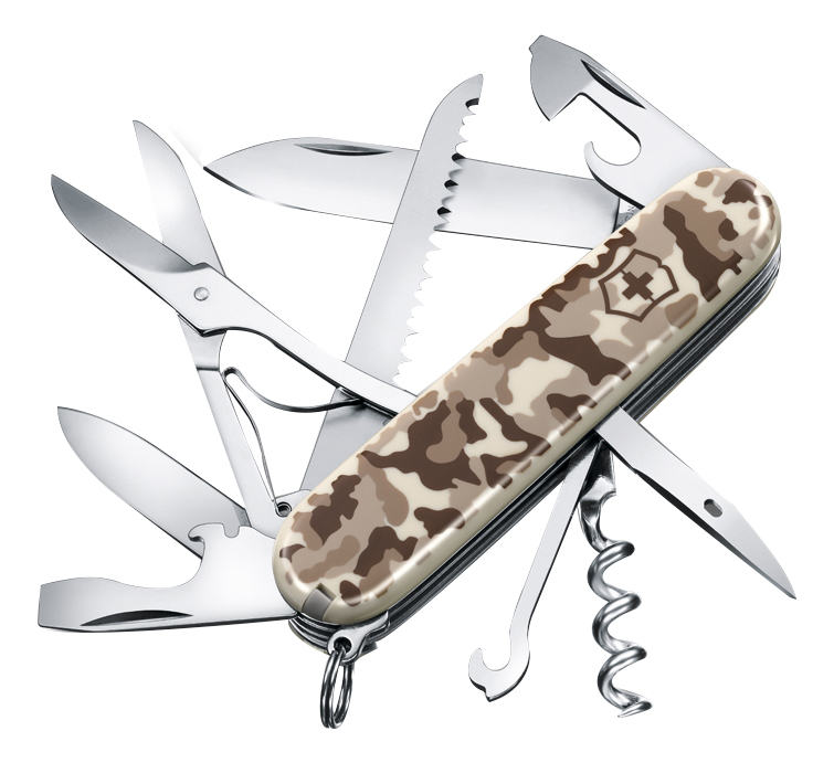 Нож перочинный Huntsman Desert Camouflage 91 мм 15 функций (бежевый камуфляж) от Randewoo