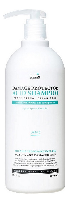 Купить Шампунь для волос с аргановым маслом Damaged Protector Acid Shampoo: Шампунь 900мл, La`dor