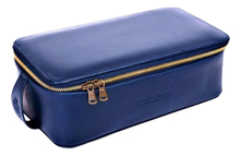Truefitt & Hill Прямоугольная косметичка на молнии Regency Box Bag (синяя)