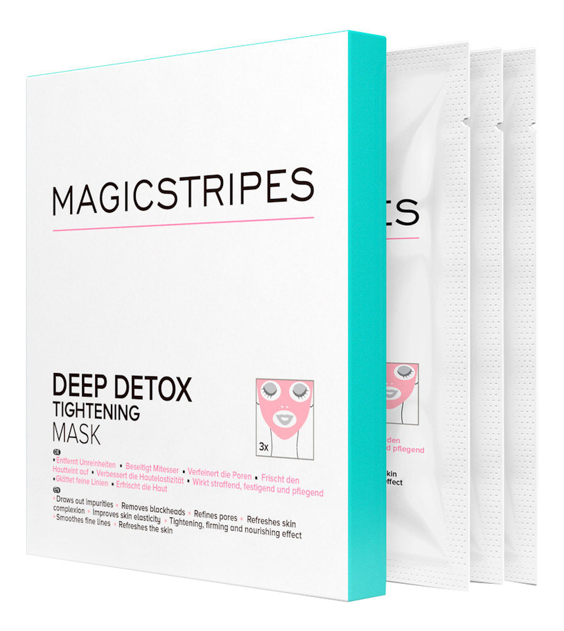 

Маска для глубокой очистки лица повышающая упругость Deep Detox Tightening Mask 3шт