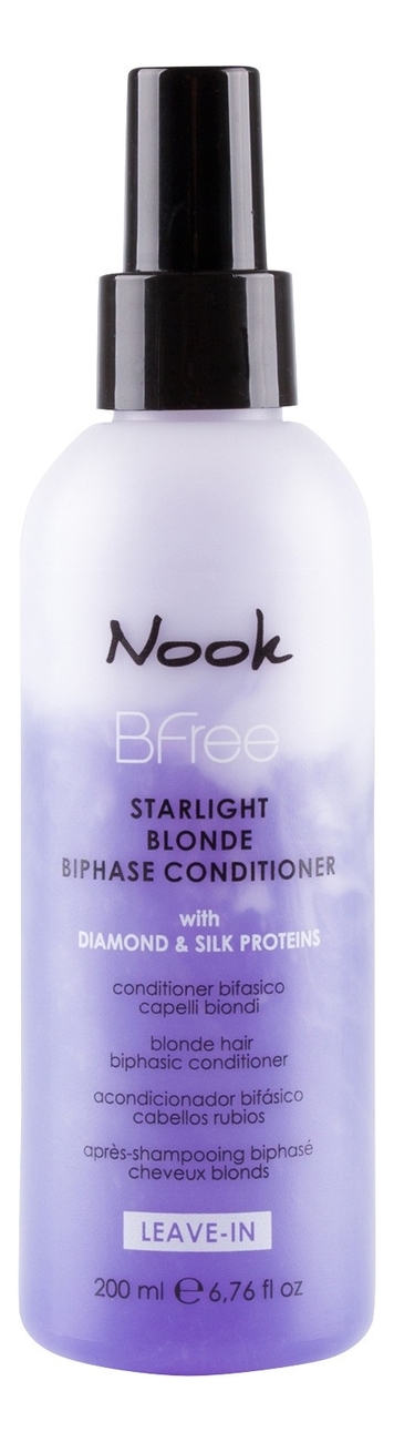 Двухфазный кондиционер для волос цвета Блонд BFree Starlight Blonde Biphase Conditioner 200мл от Randewoo