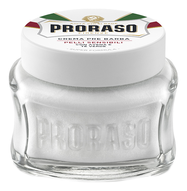 

Крем до бритья Зеленый чай и овес Crema Pre Barba Anti-Irritazione 100мл