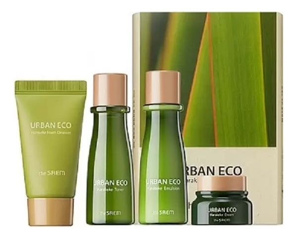 

Набор миниатюр Urban Eco Harakeke Mini (тонер 31мл + эмульсия 31мл + пенка 25мл + крем 8г)