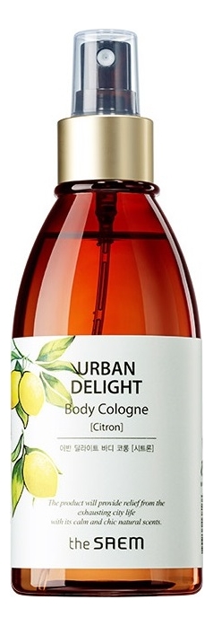 

Спрей для тела Urban Delight Body Cologne 150мл: Citron, Спрей для тела Urban Delight Body Cologne 150мл