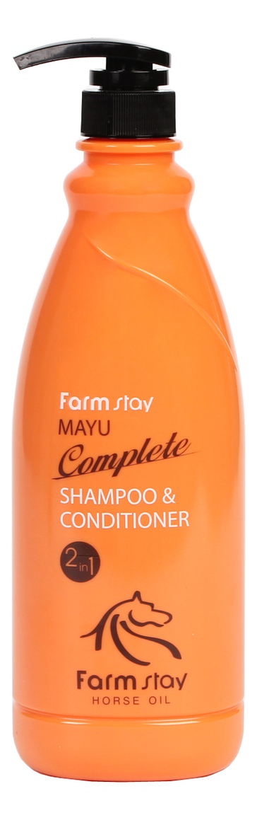 Шампунь-кондиционер для волос с лошадиным маслом Mayu Complete Shampoo & Conditioner 1000мл