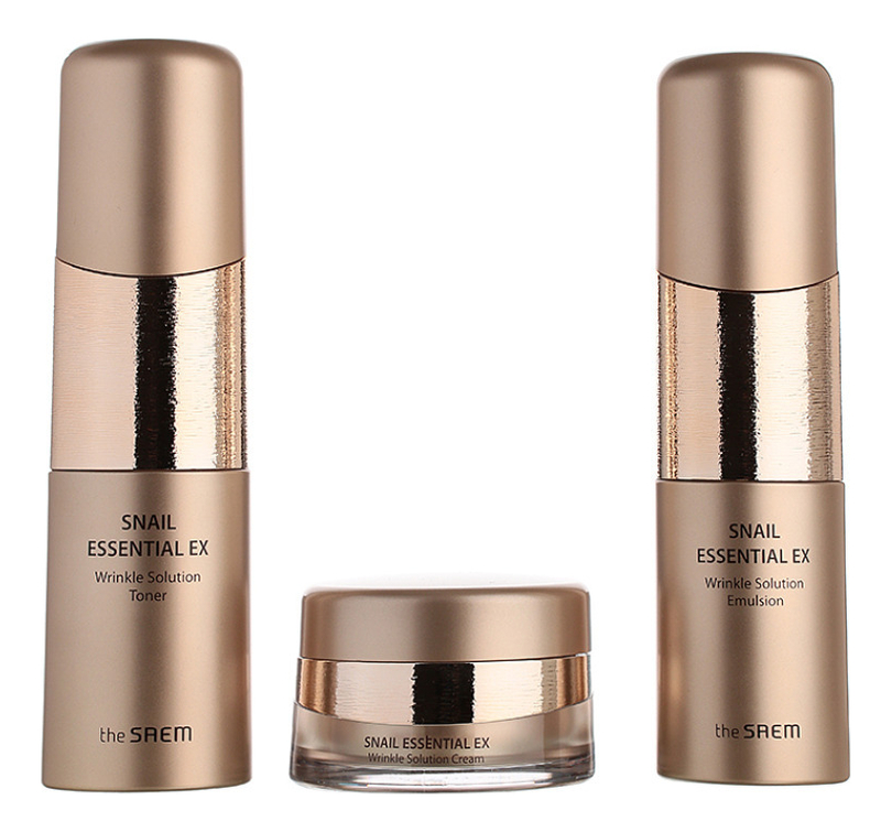

Набор уходовый антивозрастной Snail Essential EX Wrinkle Solution Skin Care 2 (тонер 150мл + эмульсия 150мл + крем для области вокруг глаз 31мл)