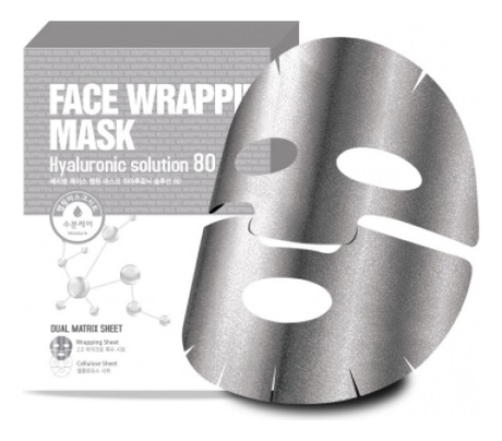 Маска для лица с гиалуроновой кислотой Face Wrapping Mask Hyaluronic Solution 80 27мл от Randewoo