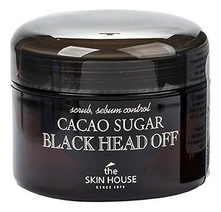 The Skin House Скраб для лица против черных точек с коричневым сахаром и какао Cacao Sugar Black Head Off 50г
