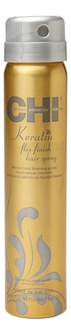 Лак для волос сильной фиксации с кератином Keratin Flex Finish Hair Spray: Лак 74г