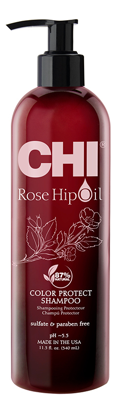 Шампунь с маслом лепестков роз Rose Hip Oil Color Nurture Protecting Shampoo: Шампунь 340мл