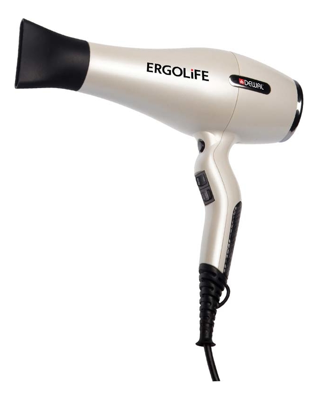 

Фен для волос ErgoLife 03-001 2200W (2 насадки, белый)