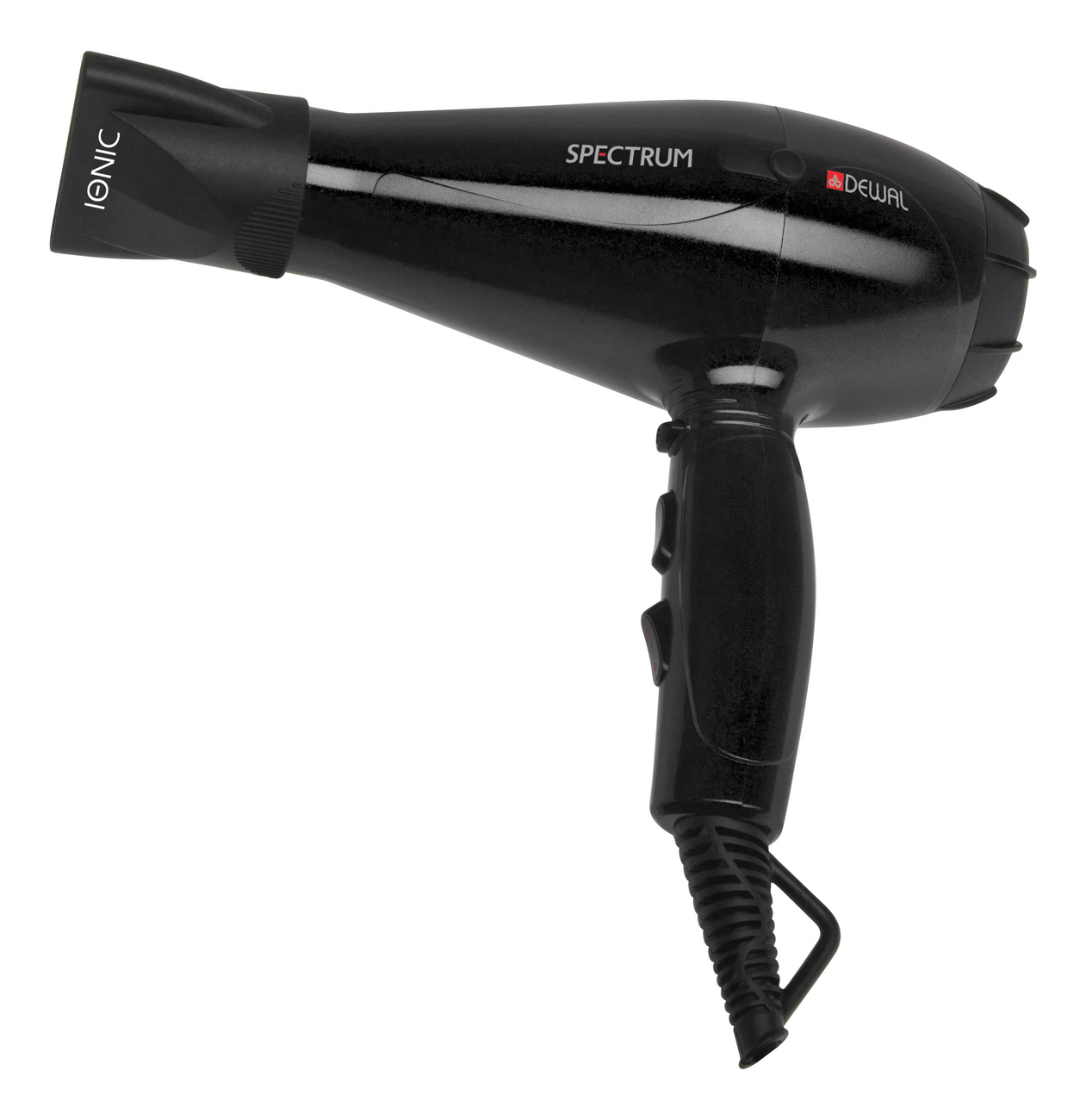 Фен для волос Spectrum 03-110 2200W (2 насадки, черный) фен для волос advance light 2200w 2 насадки бежевый