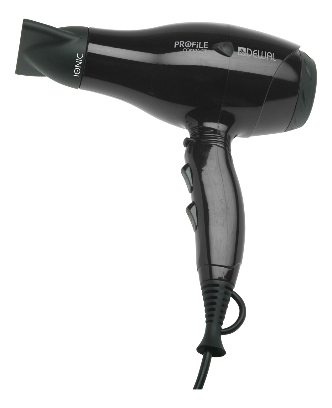 Купить Фен для волос Profile Compact 03-119 2000W (2 насадки, черный), Dewal