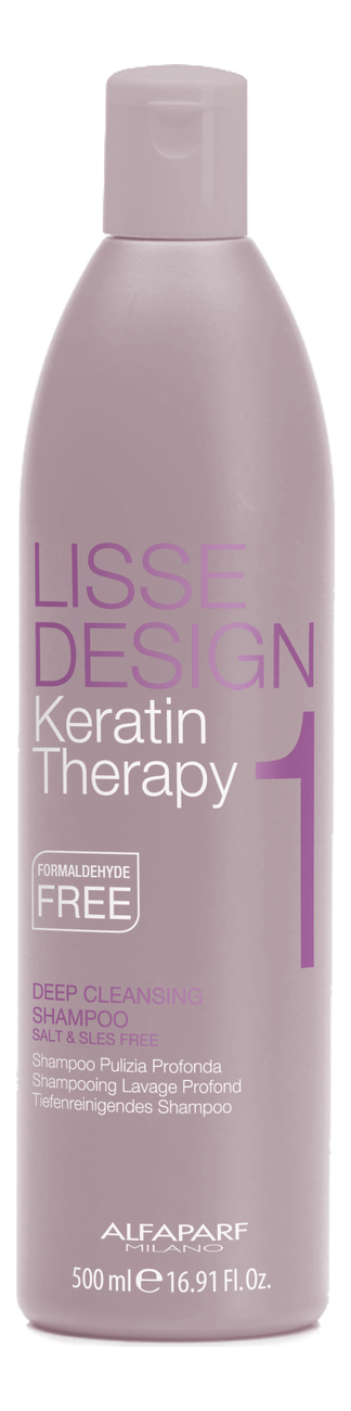 Глубоко очищающий шампунь для волос Lisse Design Keratin Therapy Deep Cleansing Shampoo 500мл от Randewoo