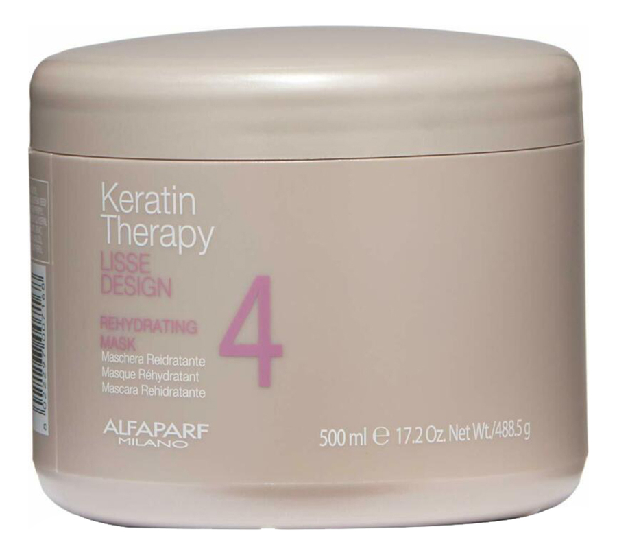 

Маска для волос Lisse Design Keratin Therapy Rehydrating Mask 500г: Маска 500мл, Маска для волос Lisse Design Keratin Therapy Rehydrating Mask