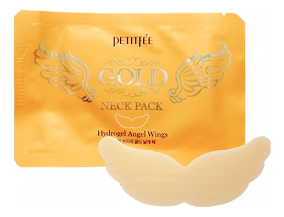 

Маска-патч 10мл, Гидрогелевая маска-патч для шеи Hydrogel Angel Wings Gold Neck Pack