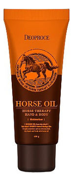Крем для тела и рук с лошадиным жиром Hand & Body Horse Oil 100г очищающий крем для тела массажный с лошадиным жиром horse oil clean