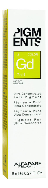 

Пигмент для волос Pigments 8мл: 03 Gold, Пигмент для волос Pigments 8мл