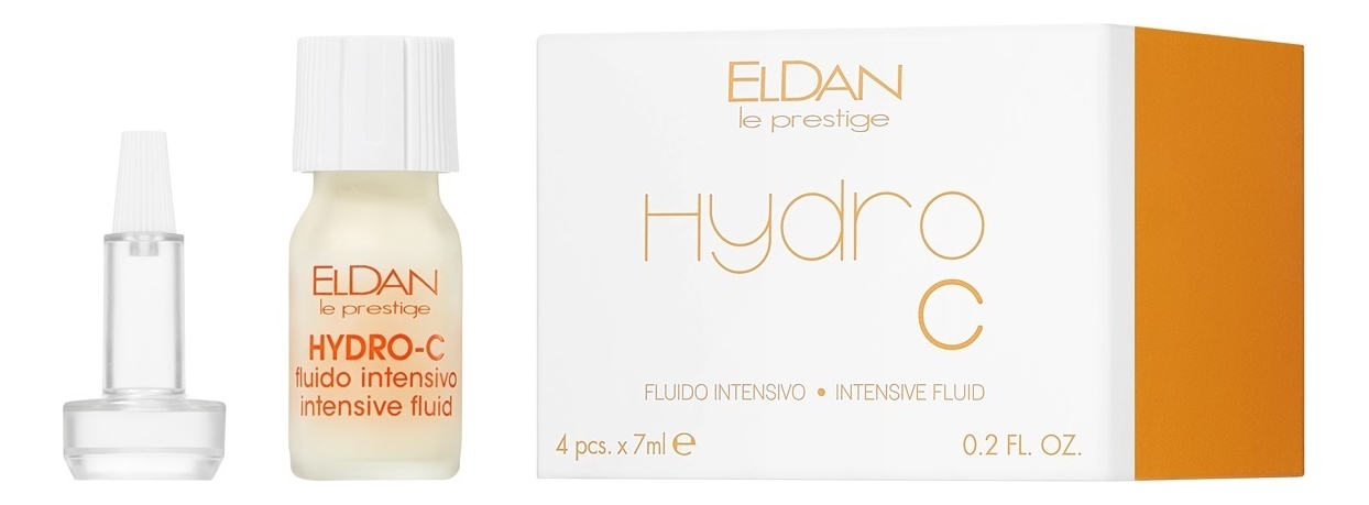 Интенсивный флюид для лица Hydro-C Intensive Fluid 4*7мл eldan cosmetics hydro c intensive fluid интенсивный флюид для лица 7 мл