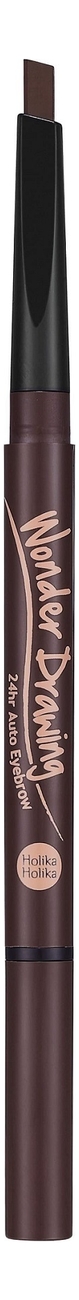 

Карандаш для бровей Wonder Drawing 24hr Auto Eyebrow 0,4г: 02 Dark Brown, Карандаш для бровей Wonder Drawing 24hr Auto Eyebrow 0,4г