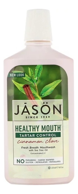 Жидкость для полости рта с маслом чайного дерева Healthy Mouth Tartar Control Cinnamon Clove Mouthwash 473мл от Randewoo