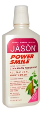 Jason Жидкость для полоcти рта с мятой и корицей Powersmile Super Refreshing Cinnamon Powermint Mouthwash 473мл