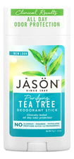Jason Дезодорант-стик с маслом чайного дерева Purifying Tea Tree Pure Natural Deodorant Stick 71г