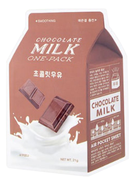 Купить Маска для лица с экстрактом шоколада Chocolate Milk One-Pack 21г, A'PIEU