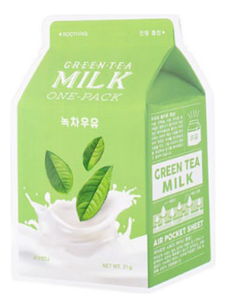 

Маска для лица с экстрактом зеленого чая Green Tea Milk One-Pack 21г