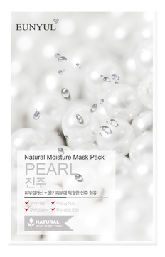 Тканевая маска для лица с экстрактом жемчуга Natural Moisture Mask Pack Pearl 23мл