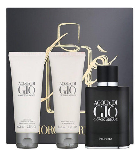 

Acqua di Gio Profumo: набор (духи 40мл + гель д/душа 75мл + бальзам п/бритья 75мл), Acqua Di Gio Profumo