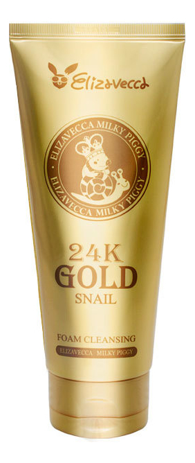 Пенка для умывания на основе золота и улиточного муцина 24K Gold Snail Foam Cleansing 180мл от Randewoo