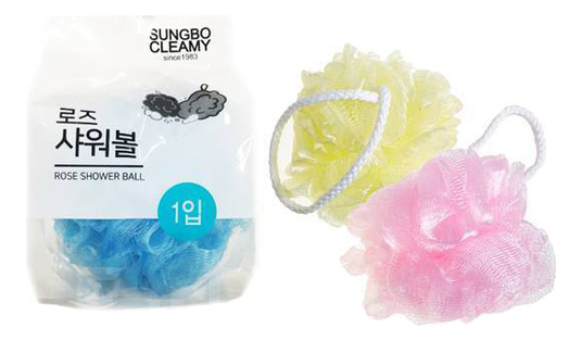 Мочалка для душа Clean & Beauty Flower Ball Rose Shower Ball (в ассортименте)