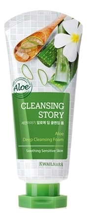 cleansing story пенка для лица cleansing story foam cleansing red ginseng 120g 120г 8 кю Пенка для умывания Cleansing Story Foam Cleansing Aloe 120г