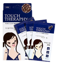 Welcos Патчи для носа очищающие Touch Therapy Cacao Pore Clear Nose Sheet 10шт