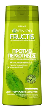 Укрепляющий шампунь для волос 2 в 1 Против перхоти Fructis