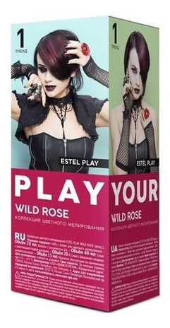 Краска для волос Коллекция цветного мелирования Let s Play Your Hair: 01 Wild Rose от Randewoo