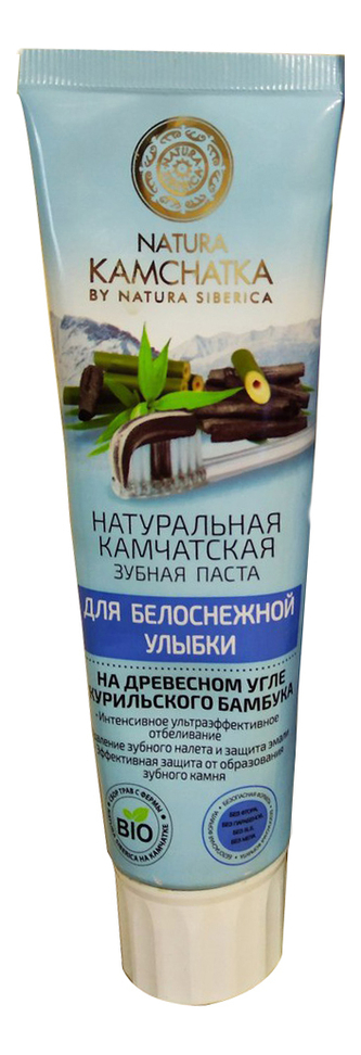 

Паста зубная камчатская для белоснежной улыбки Natura Kamchatka 100мл